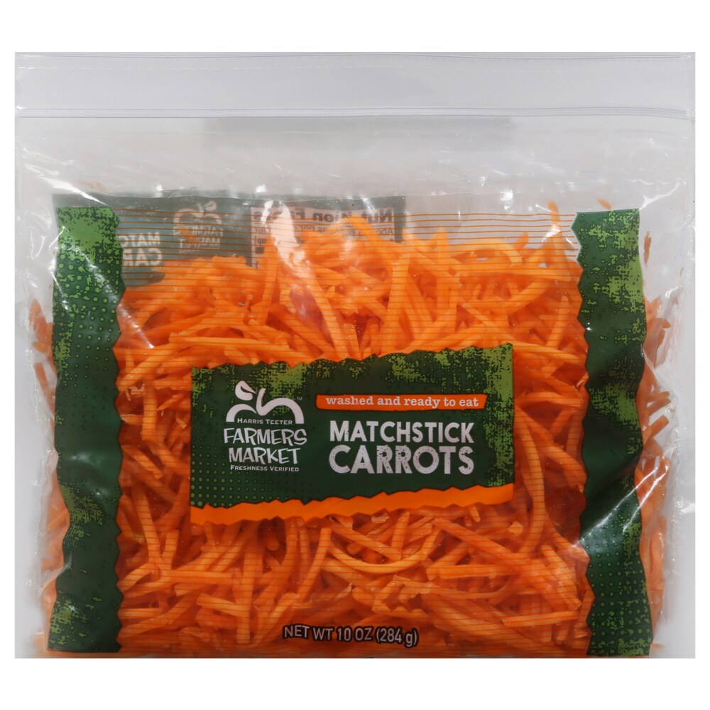 Harris Teeter Farmers Market Matchstick Shredded Carrots, 10 oz