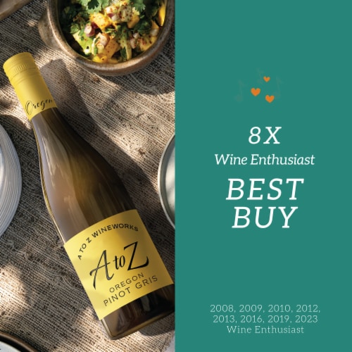 A to Z Wineworks Pinot Gris Oregon White Wine, 750 ml - Kroger