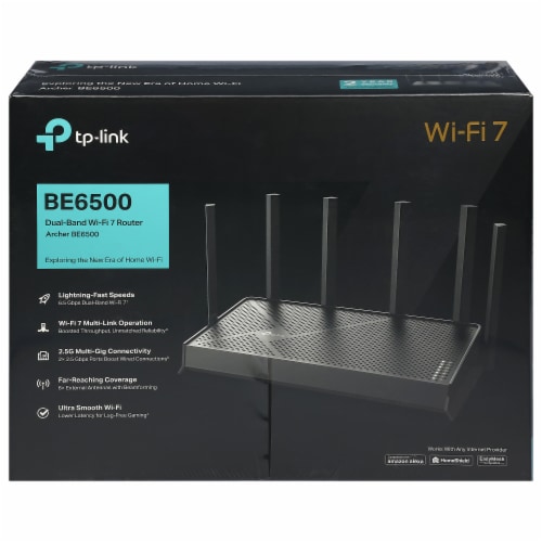 TP Link Archer BE6500 Dual-Band Wi-Fi 7 Router, 1 ct - Smith's