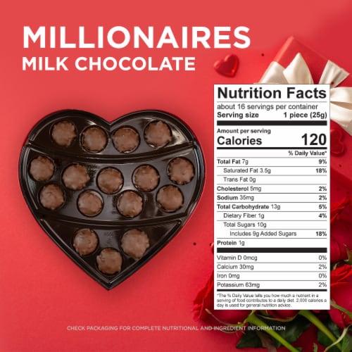 PANGBURN'S Millionaires Valentine's Day Milk Chocolate Pecans and
