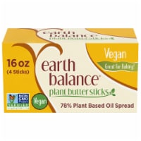 Earth Balance Plant Butter Sticks Vegan Plant Based Oil Spread, 16