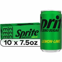 Sprite® Lemon Lime Zero Sugar Caffeine Free Soda Mini Cans, 10 pk