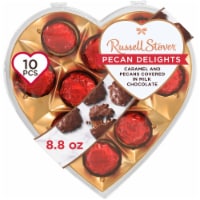 RUSSELL STOVER Valentine's Day Clear Heart Pecan Delights Milk