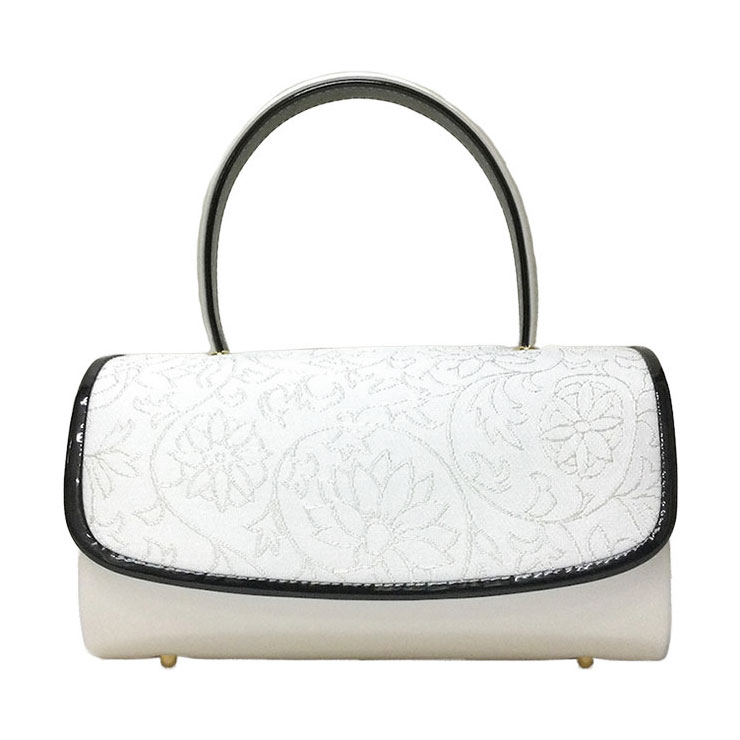 和装 バッグ 唐草 白 日本製 フォーマル 訪問着 振袖 - きもの館【久五郎】