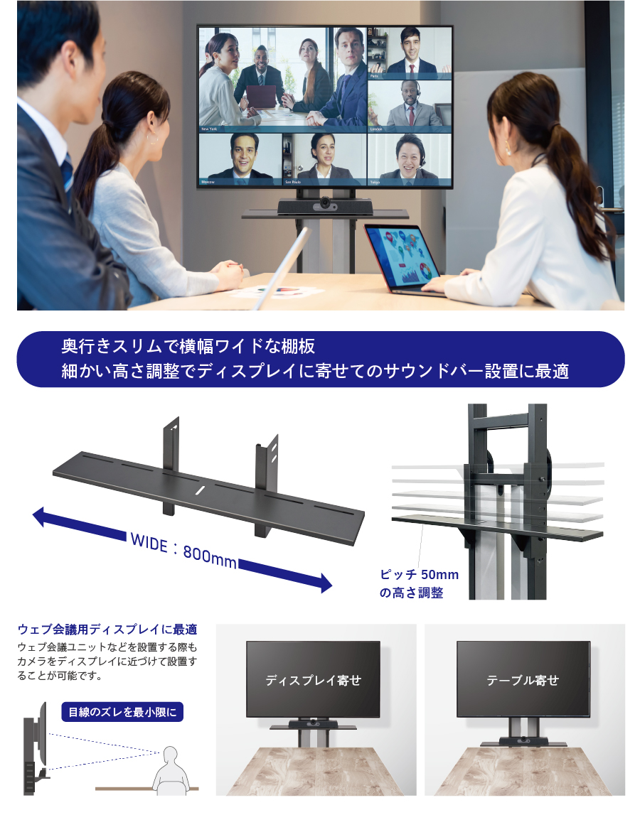 FZ-SB(サウンドバー用追加棚) オプション（スタンド用） AURORA : 株式