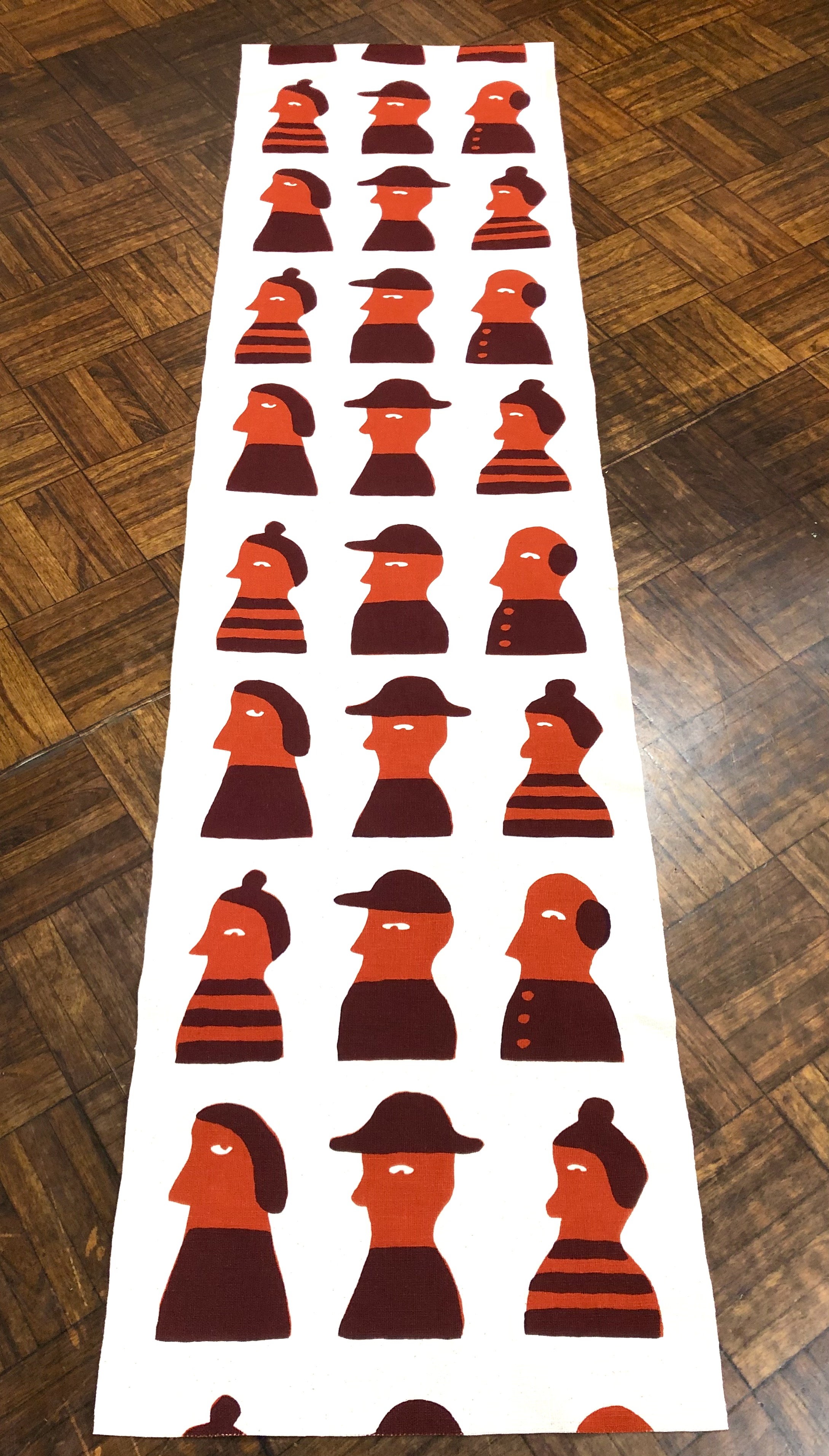 柚木沙弥郎 小巾布 6人