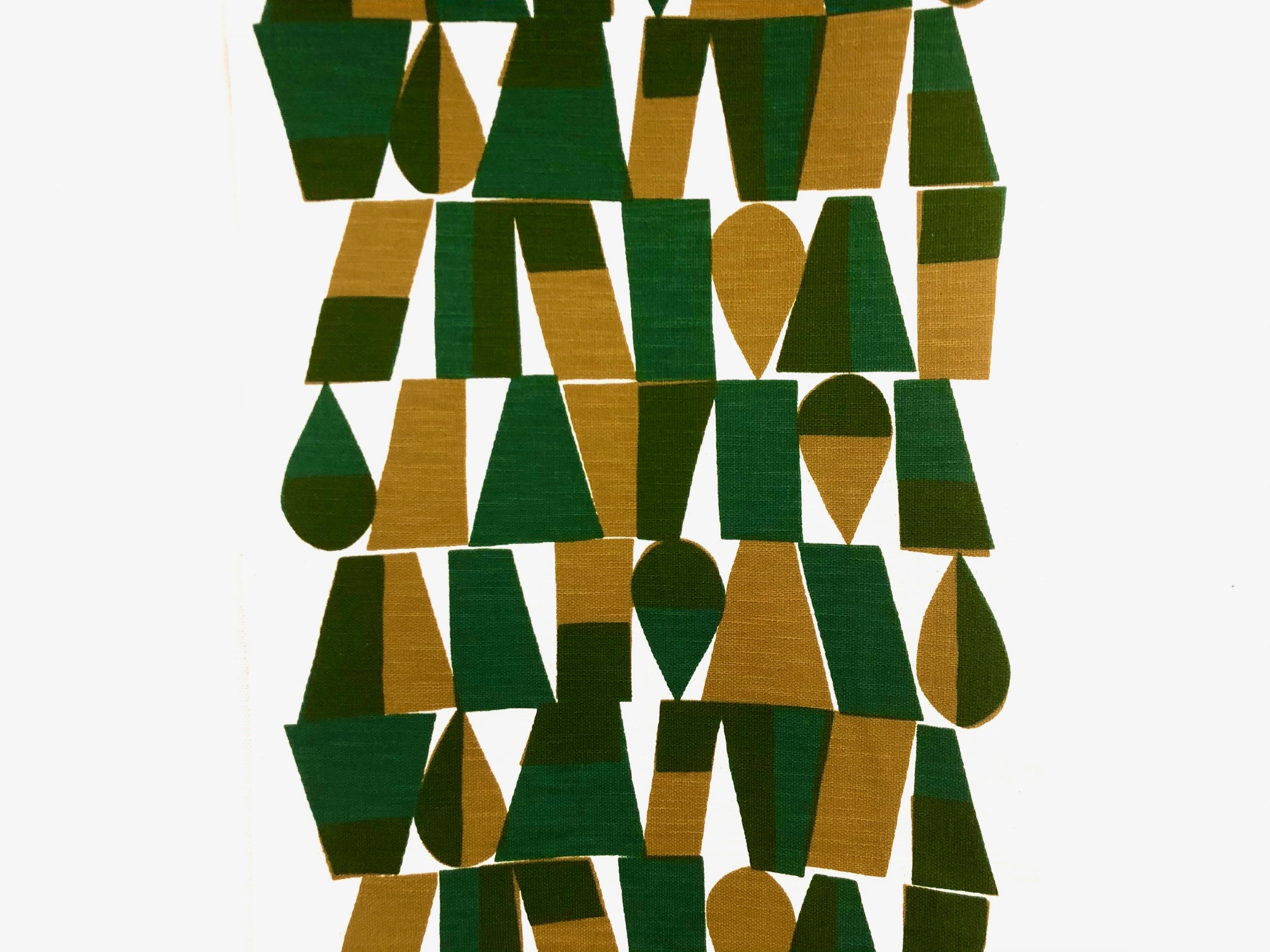 柚木沙弥郎 小巾布 幾何文 緑