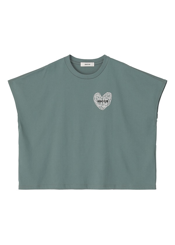 ZUCCa / ハートロゴT / Tシャツ(M charcoal gray(25)): ZUCCa| A-net