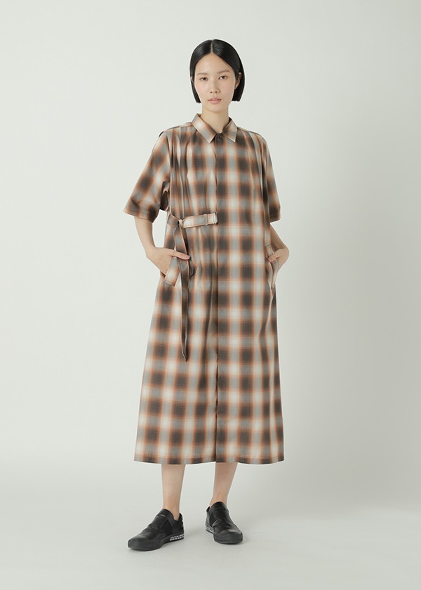 ZUCCa / S オンブレーチェック / ワンピース(M light gray(23)): SALE