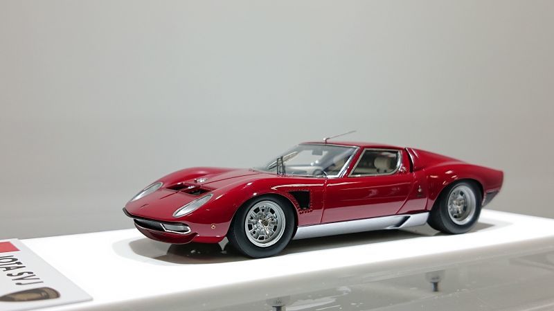 EIDOLON 1/43 Lamborghini Jota SVJ S/N 4934 Burgundy / Silver