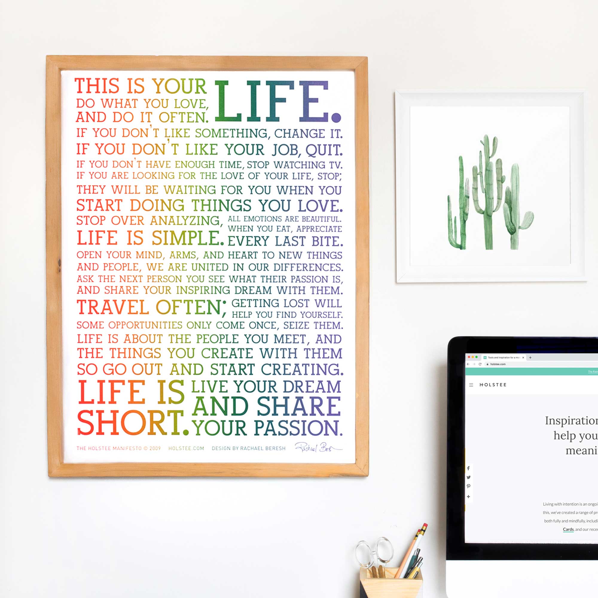 Rainbow Manifesto Poster - Limited Edition (12x16) – Holstee