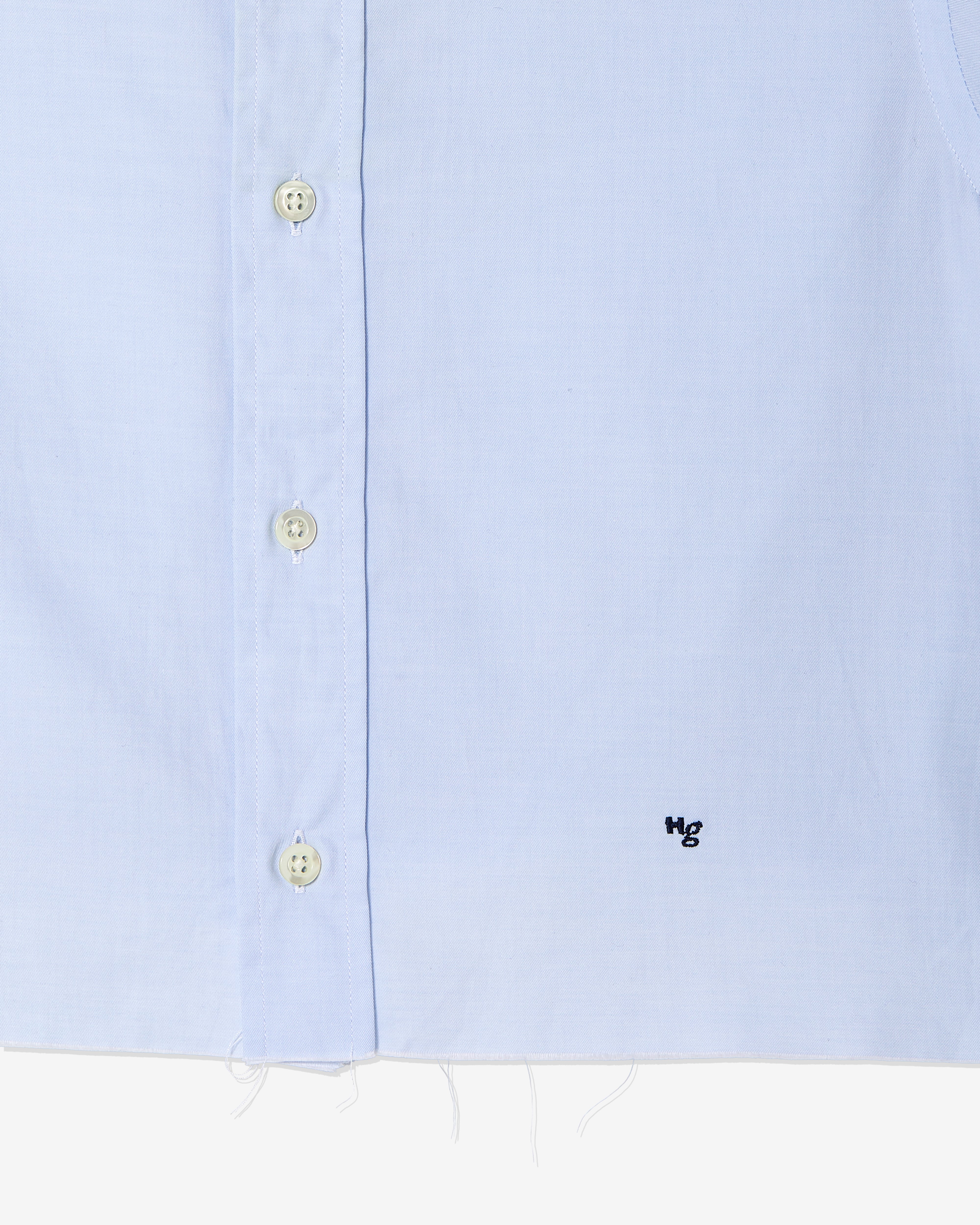 Cropped Shirt in Chambray Blue – HOMMEGIRLS
