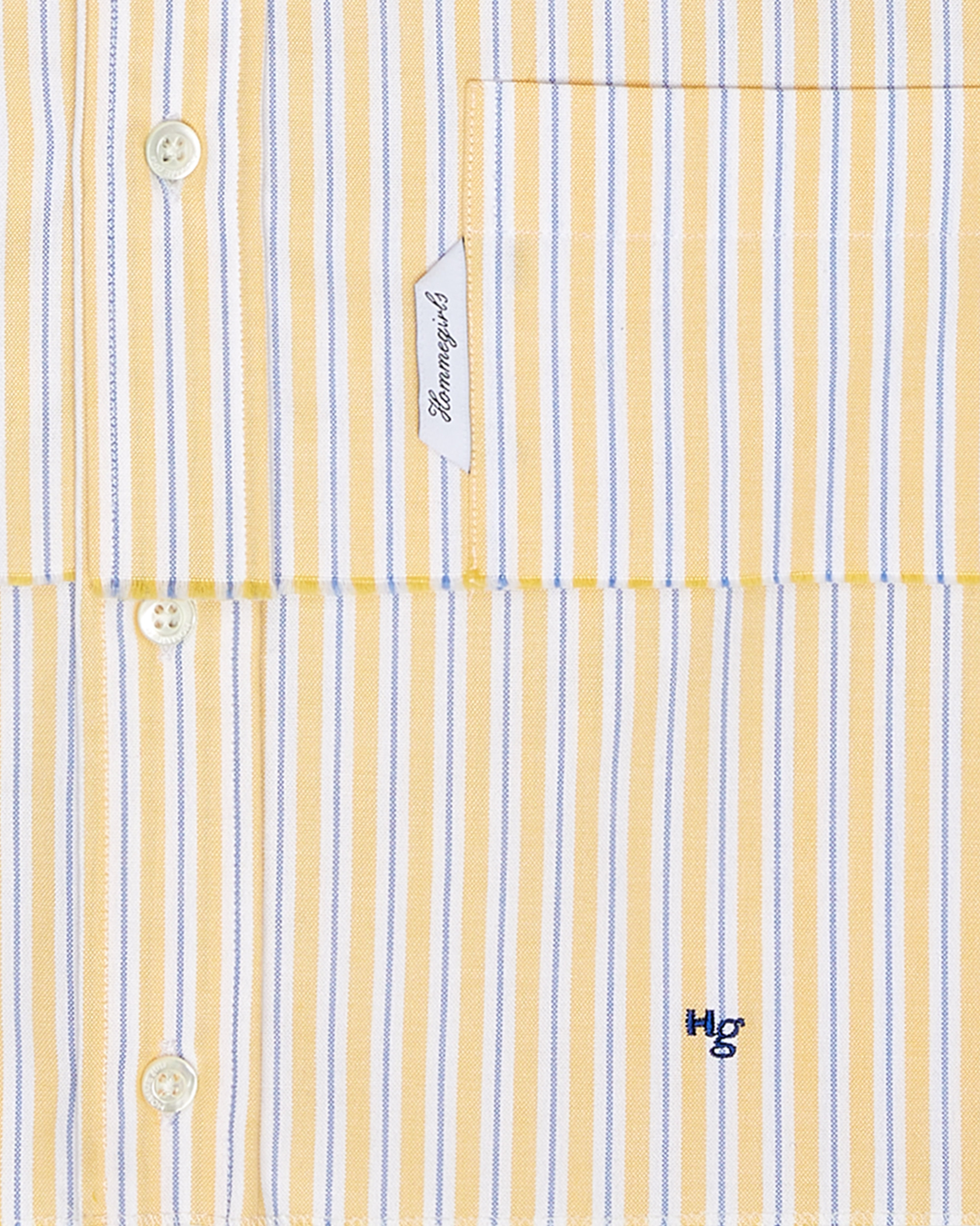 Sleeveless Layered Cropped Shirt in Yellow Oxford Stripe – HOMMEGIRLS