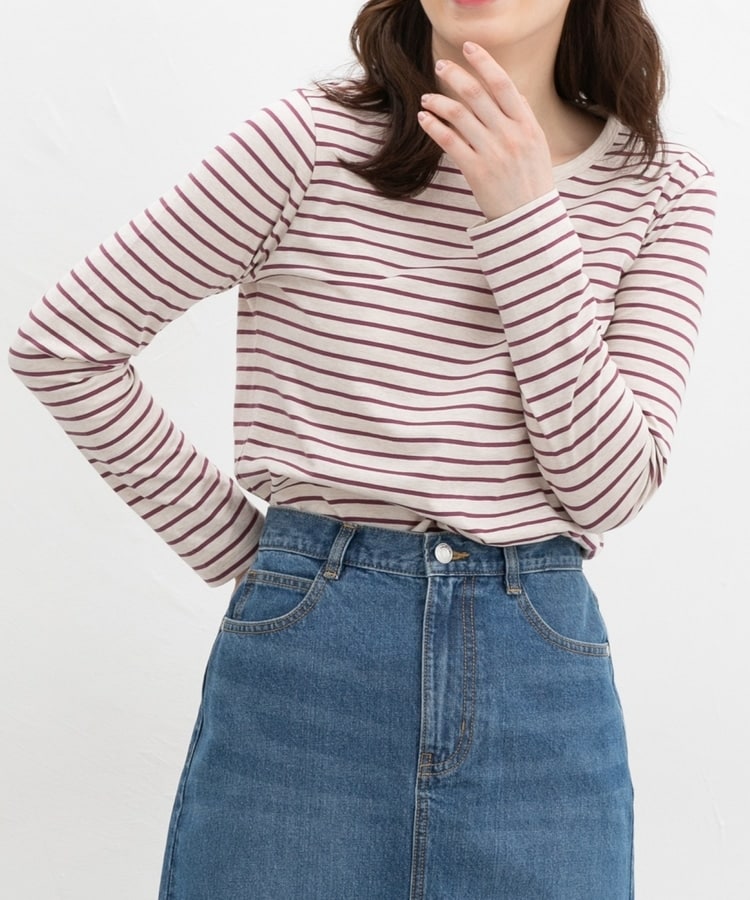 オーガニックボーダーT: トップス｜ハニーズ公式通販