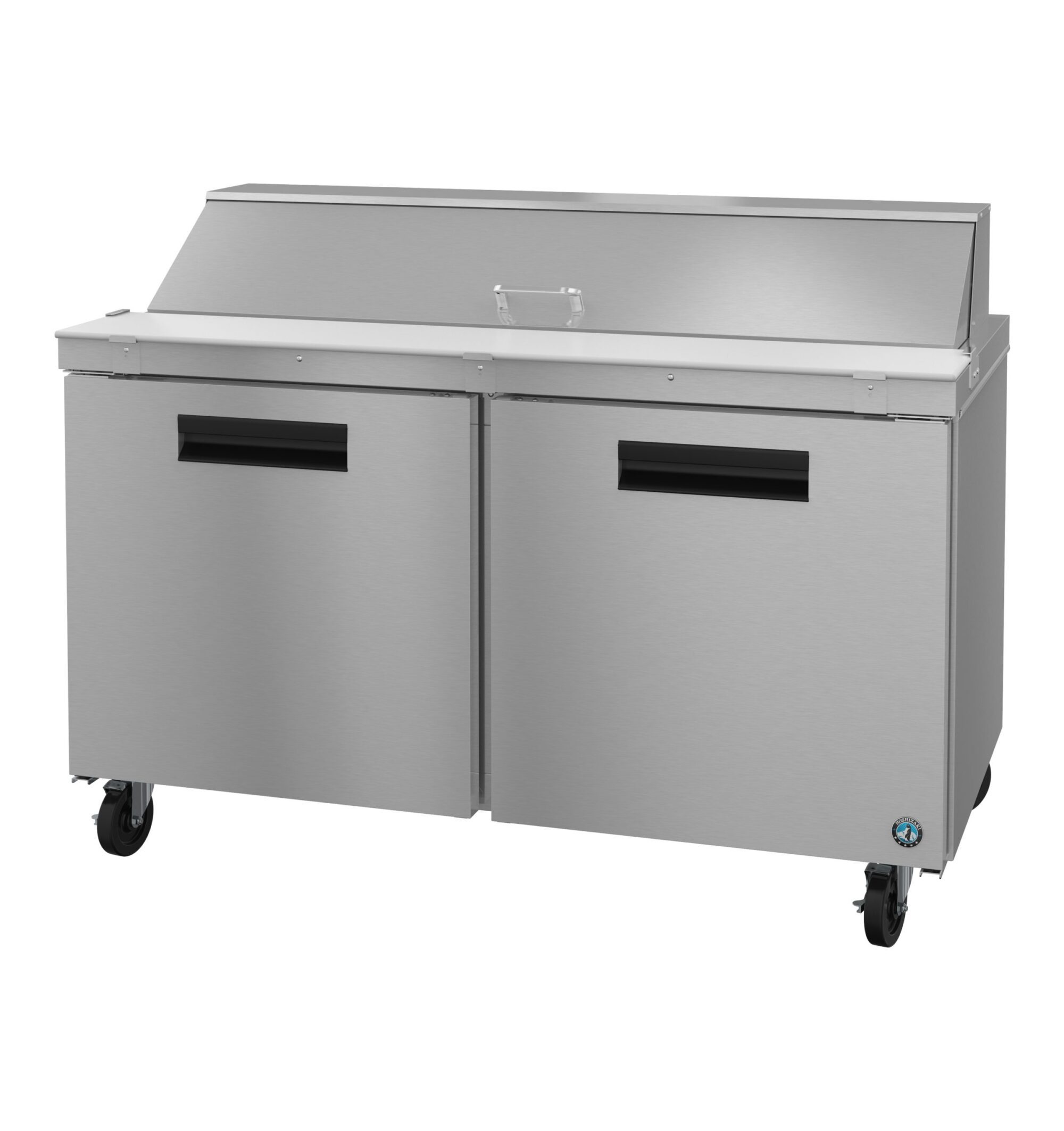 SR60B-16, Refrigerator, Two Section Sandwich Prep Table, Stainless