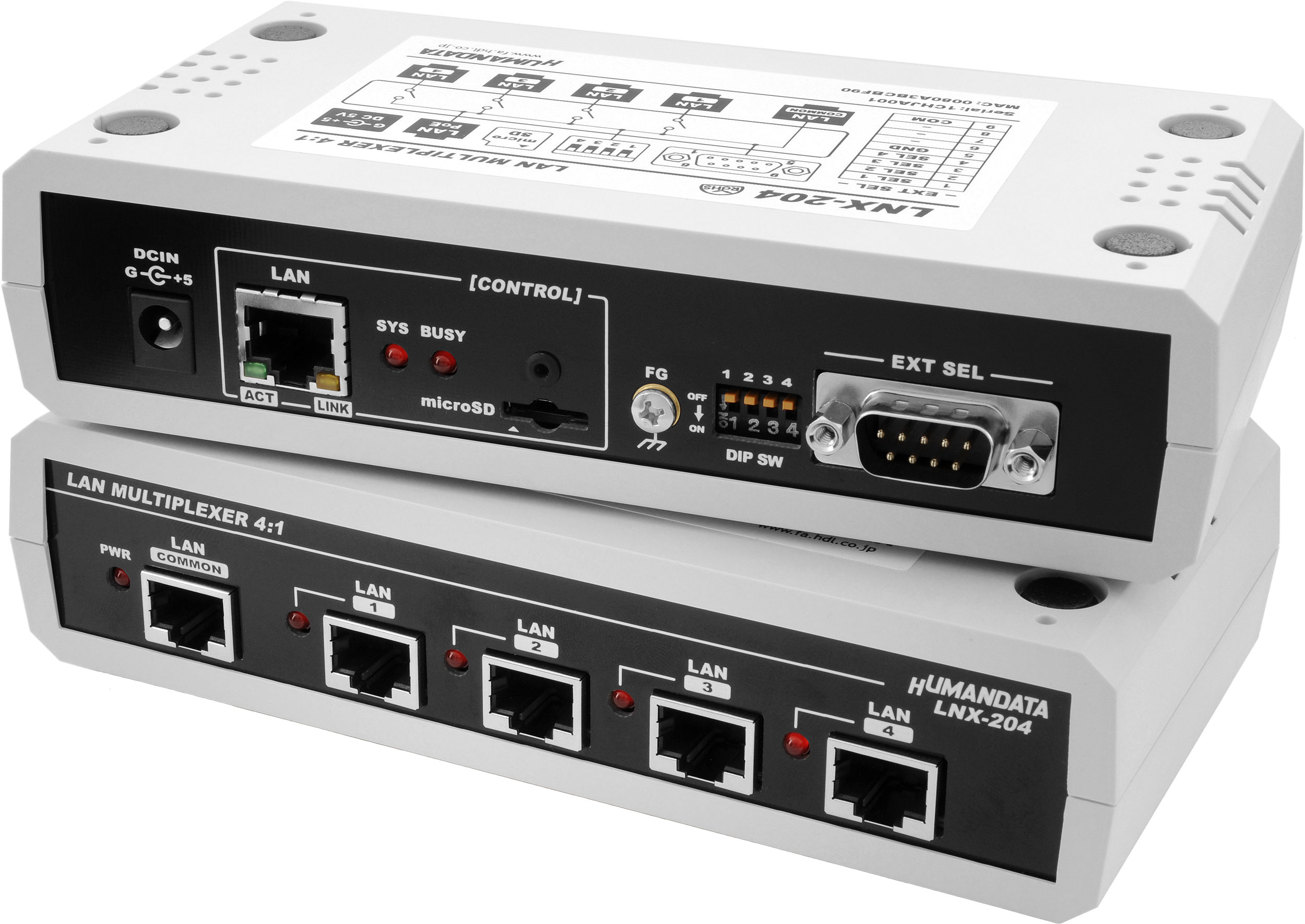 LANマルチプレクサ 4:1 LNX-204を発売