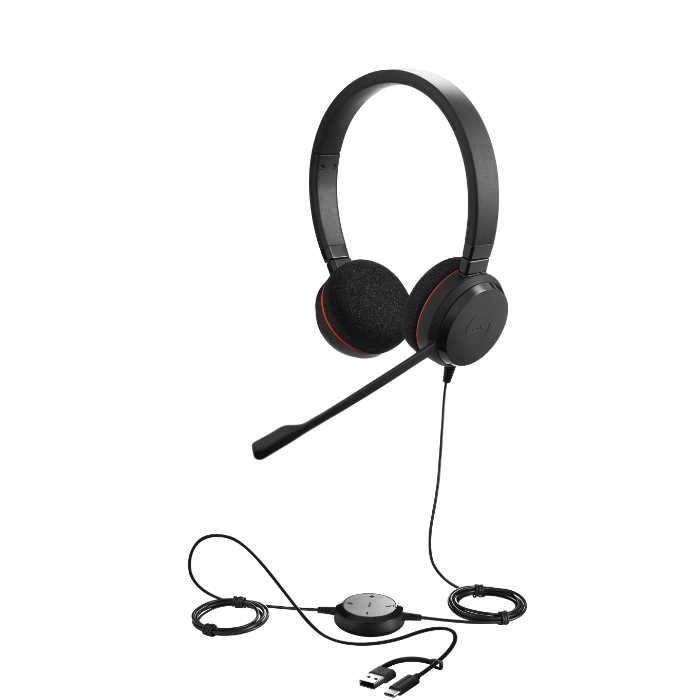 Jabra Evolve 20 USB Stereo Headset - Headsets Direct