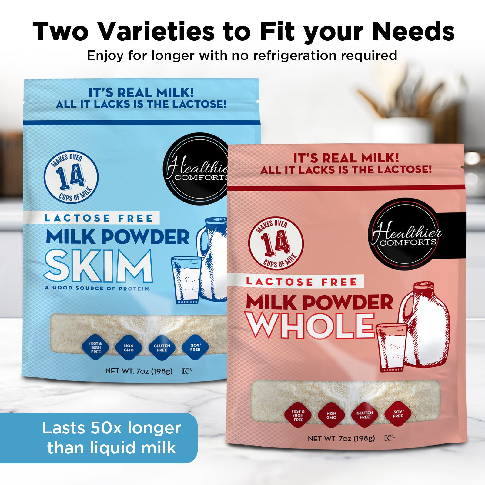 Lactose Free Skim Milk Powder – Healthier Comforts