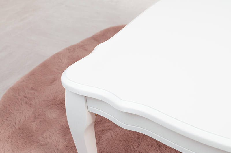 ハートマークショップ】折れ脚テーブル 幅80cm フェミニンシリーズ MT