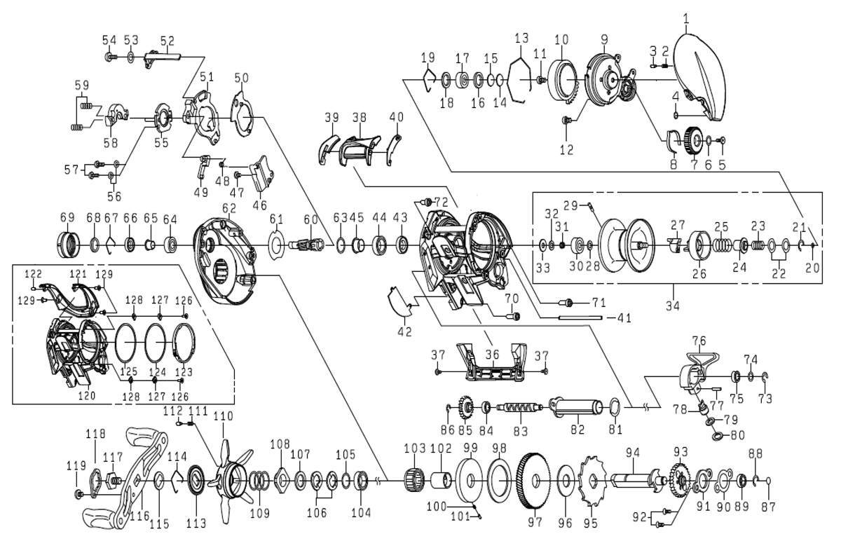 ダイワ純正お取り寄せパーツ：納期1ヶ月】24スティーズ SV TW 100L