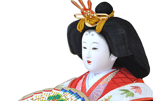 人形の平安大新 / 【ひな人形】【五人・三段飾り】黒塗り台屏風が優雅