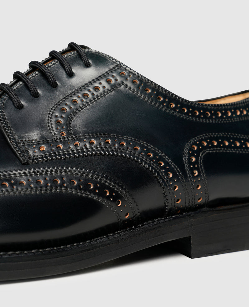 Brogue men's shoe made of Shell Cordovan – Heinrich Dinkelacker