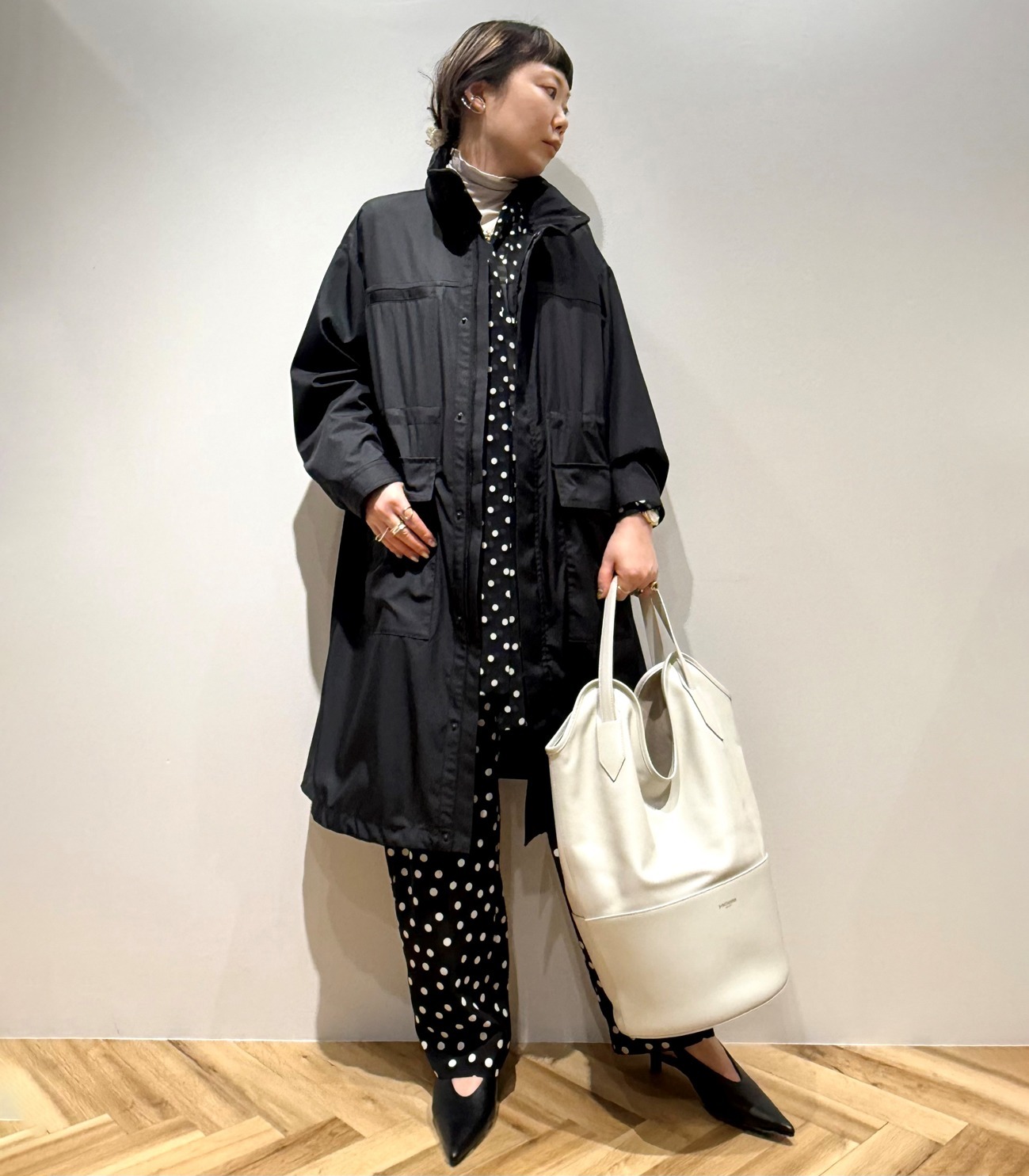 DOT BOWTIE BLOUSE｜HELIOPOLE｜HÉLIOPÔLE（エリオポール）公式