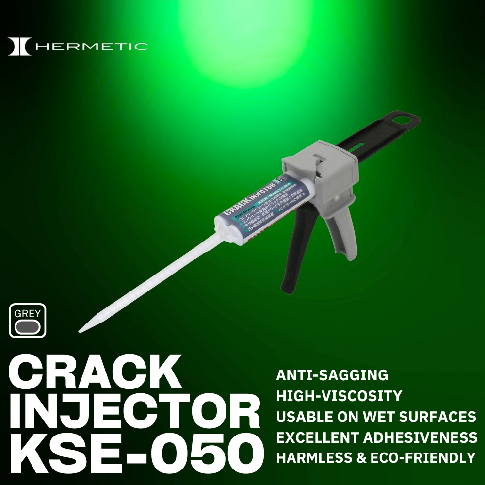 KSE-050 – 高粘度・垂直面でもダレない接着力に優れた湿潤面施工型