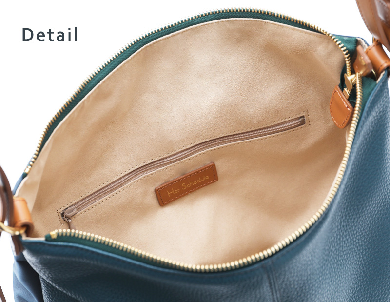HerSchedule】イタリア製撥水レザー＆撥水ナイロンの軽量リュック0秒で
