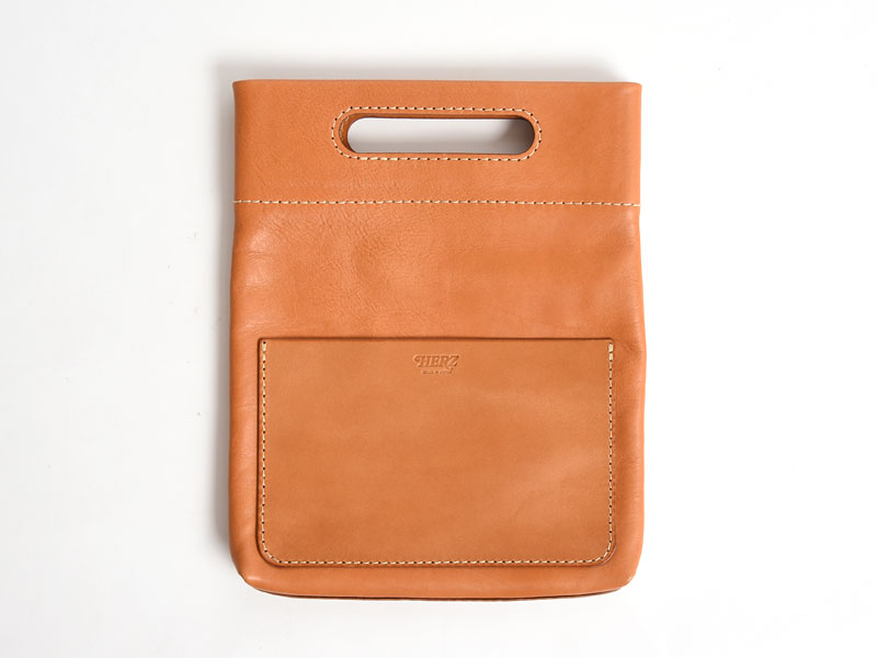 リュックを整理できる持ち手のついたA4・A5縦型バッグインバッグ / 革