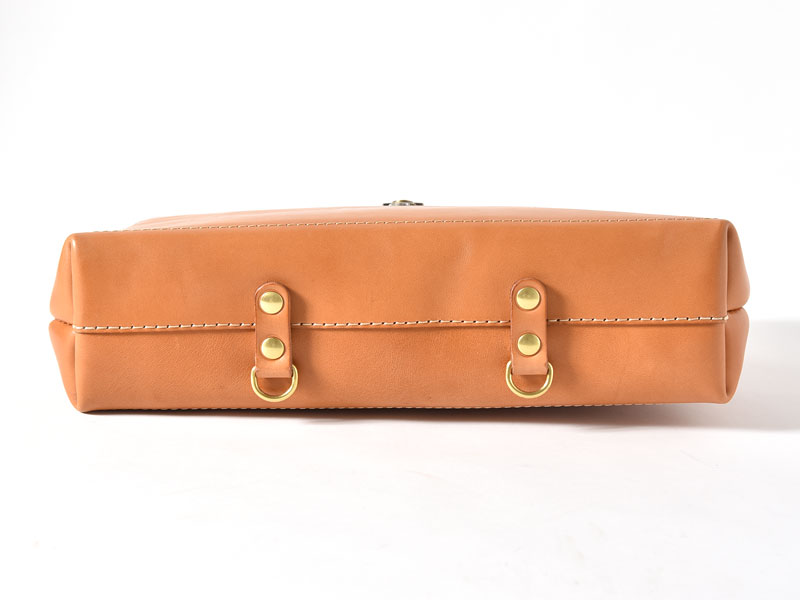 盤面に樹脂版を入れた3wayソフトダレスバッグ / 革鞄のHERZ(ヘルツ