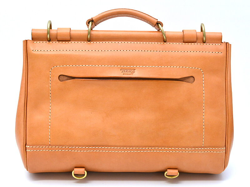 ビジネスやカジュアルにもおすすめの棒屋根かぶせ3wayバッグ / 革鞄の