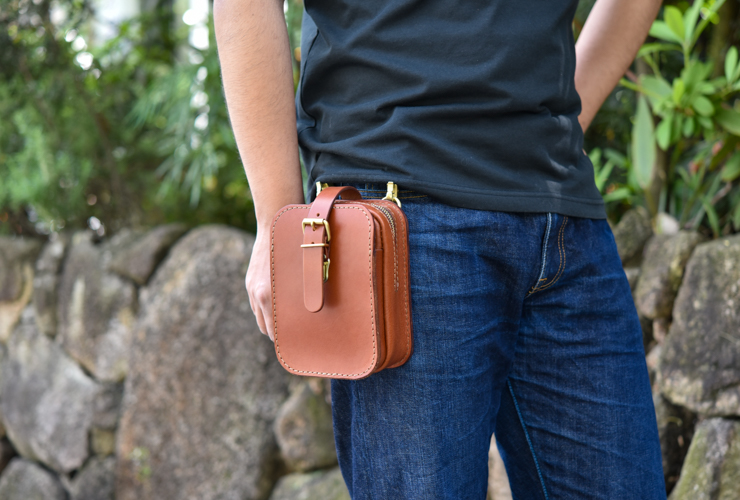 大きめなスマホも入る2wayベルトポーチ / 革鞄のHERZ(ヘルツ)公式通販