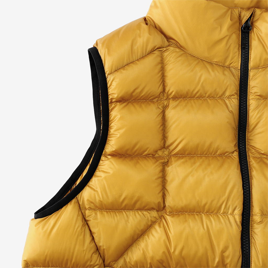 CAYL ケイル Light Down Vest Gold - Nicetime Mountain Gallery