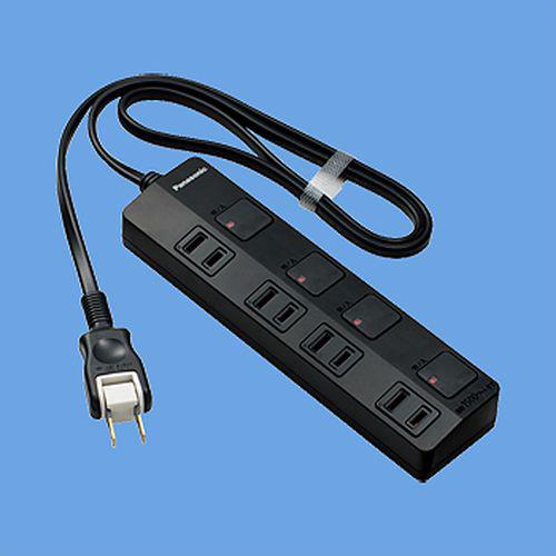 ザ・タップZ(ACアダプター対応)(4コ口)(スナップキャップ・1mコード付