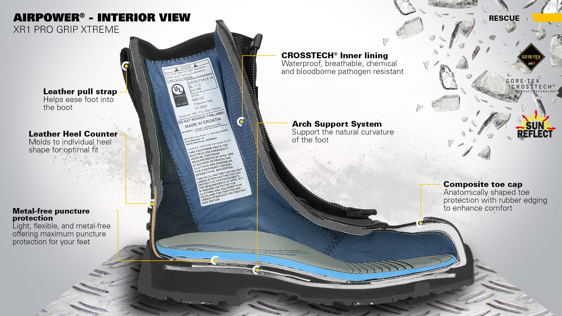 Airpower XR1 Pro Grip Xtreme | Snow & Ice Grip Work Boots
