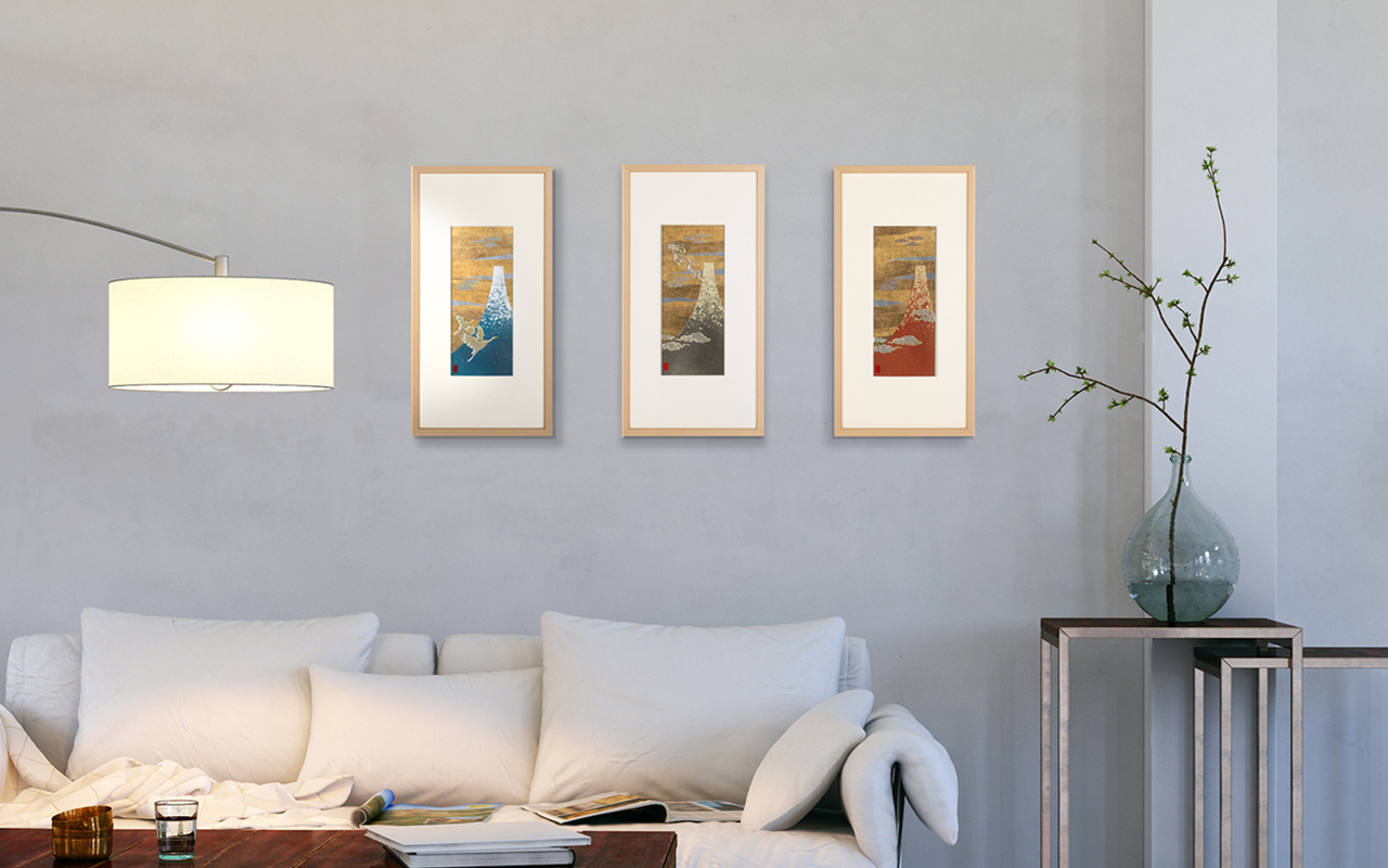 美品］紅富士 掛け軸 日本画 美品］紅富士 掛け軸 日本画 Yahoo