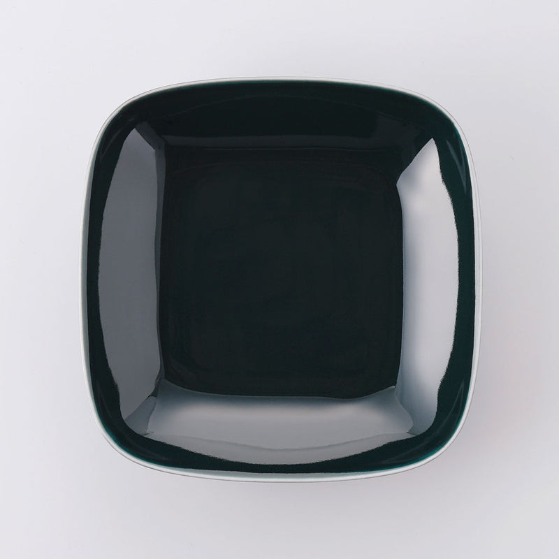 ビスタ スクエアディッシュ(L) 深緑 | 白山陶器直営オンラインストア