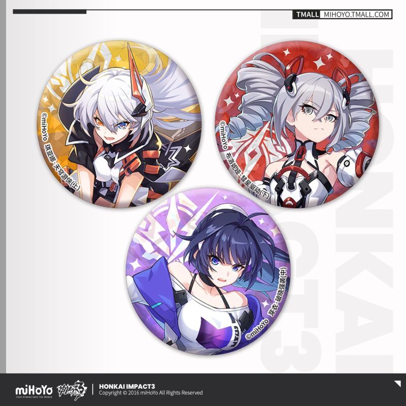 3rd 24pt】崩壊3rd 聖痕 缶バッジ3点セット Vol.1（30種類）｜HAKUTEA