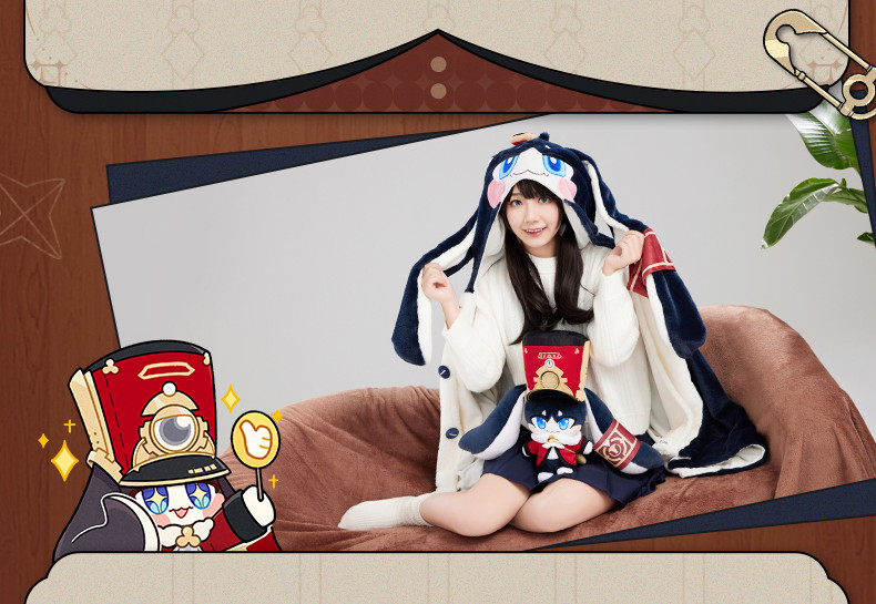 崩壊：スターレイル パム フード付きブランケット｜HAKUTEA