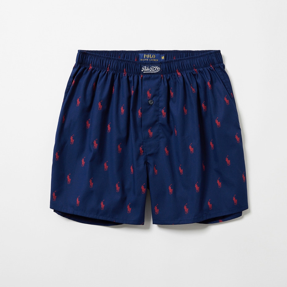 トランクス オールオーバーPPプリント (RM4-C201）ネイビー | ポロ