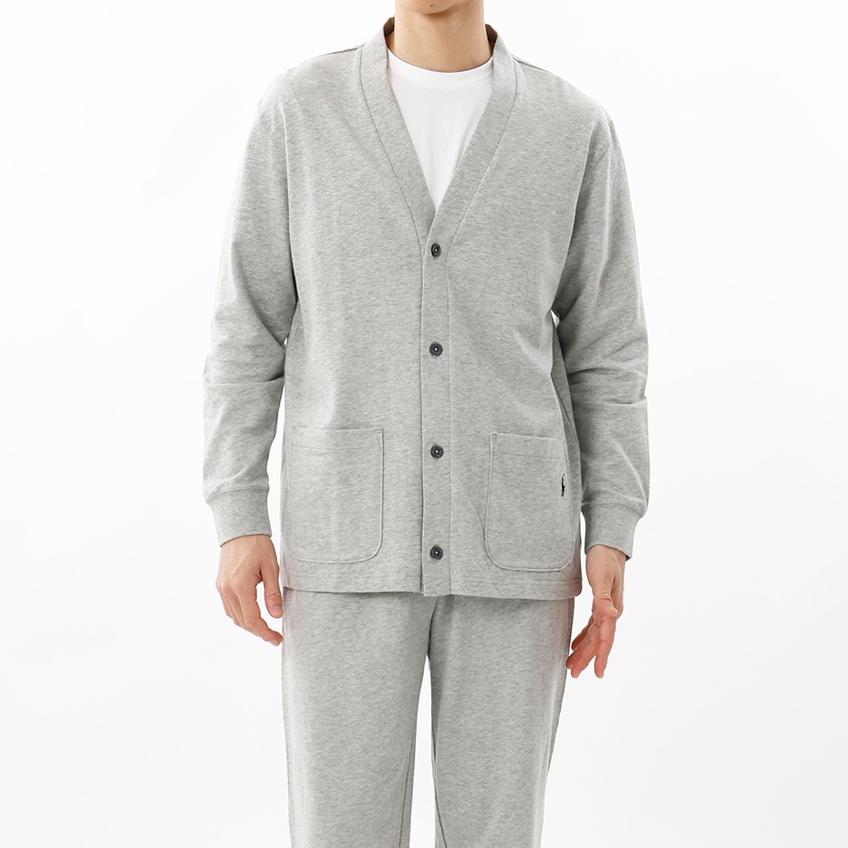 ミニフレンチテリー カーディガン ヘザーグレー | ポロ ラルフ