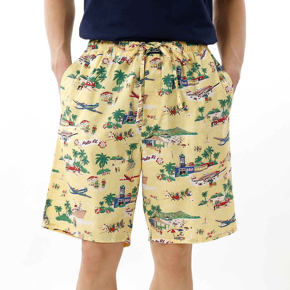スリープショートパンツ ベアオンホリデイ イエロー | ポロ ラルフ
