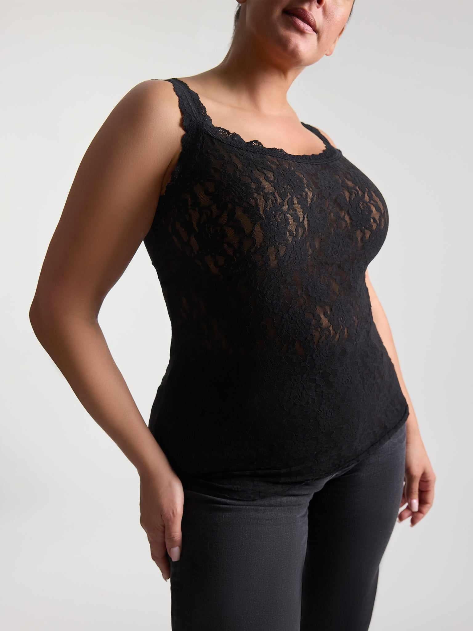 Plus Size Signature Lace® Classic Cami Black | Hanky Panky
