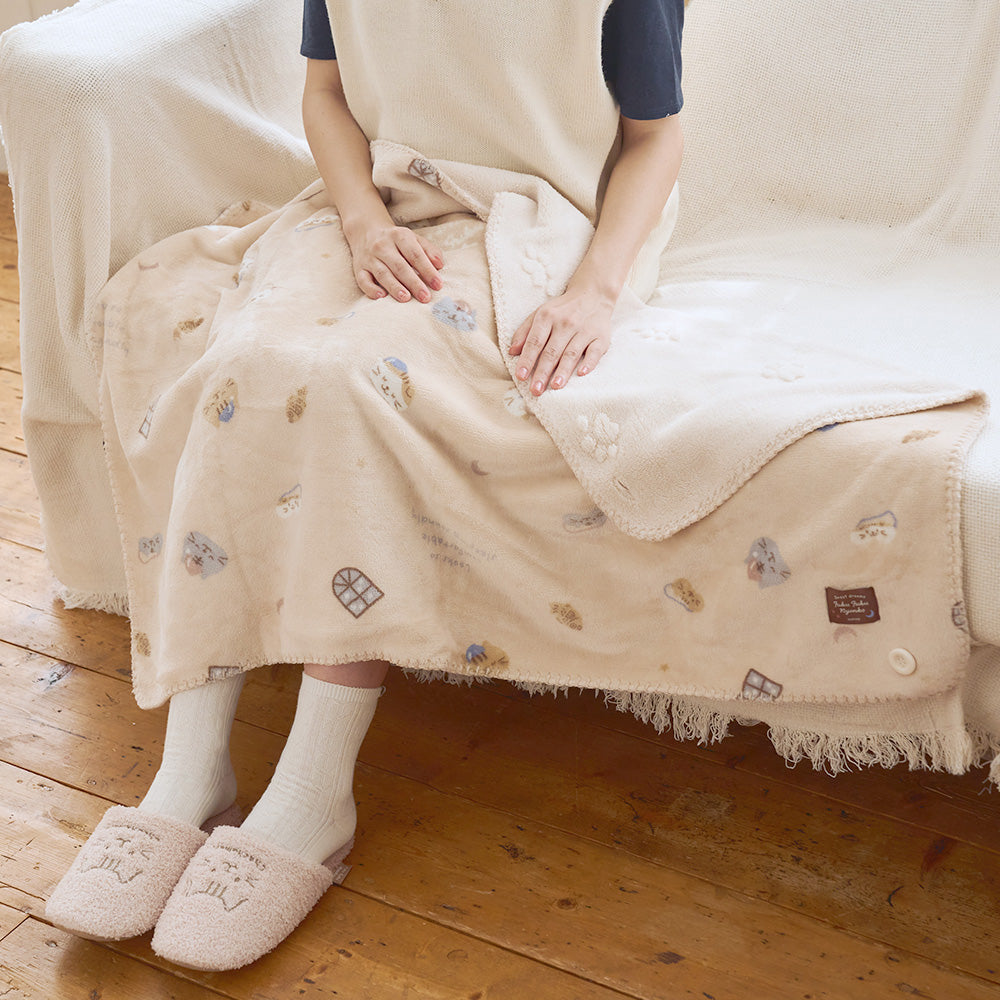 ふくふくにゃんこ フランネルブランケットM – HAPiNS online shop