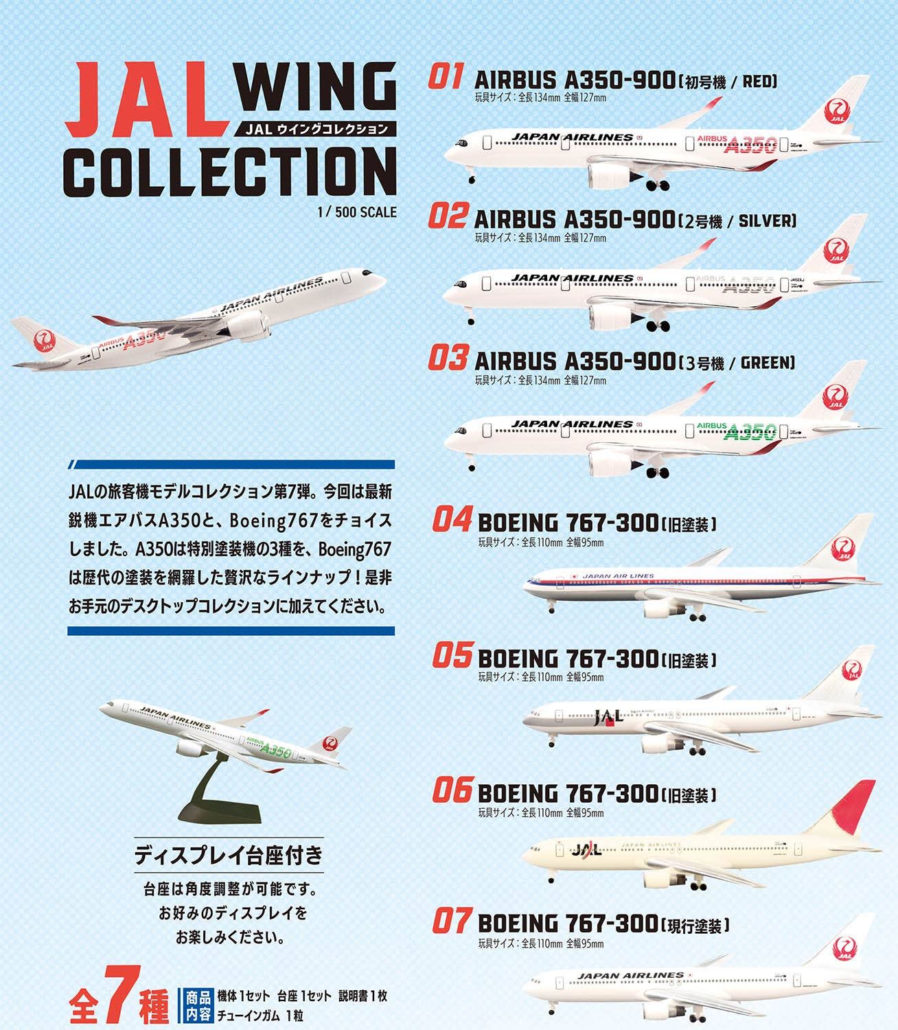 JAL Wing Collection 7 1Box 10pcs | HLJ.com