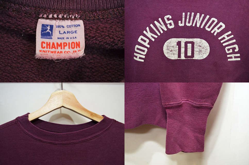 50's Champion ランタグスウェット - used&vintage box Hi-smile