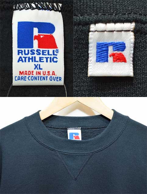 80's RUSSELL 前Vスウェット “USA製 / DEADSTOCK” - used&vintage box