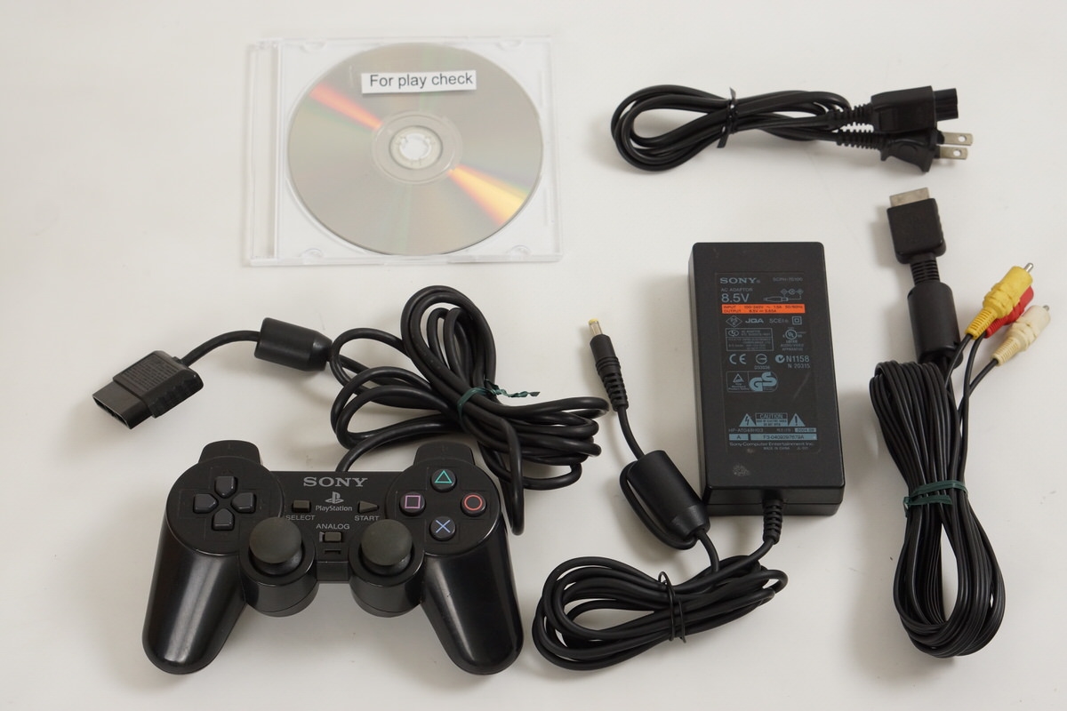 PS2 Slim Console 70000 CB Black Tested System Playstation2 Only