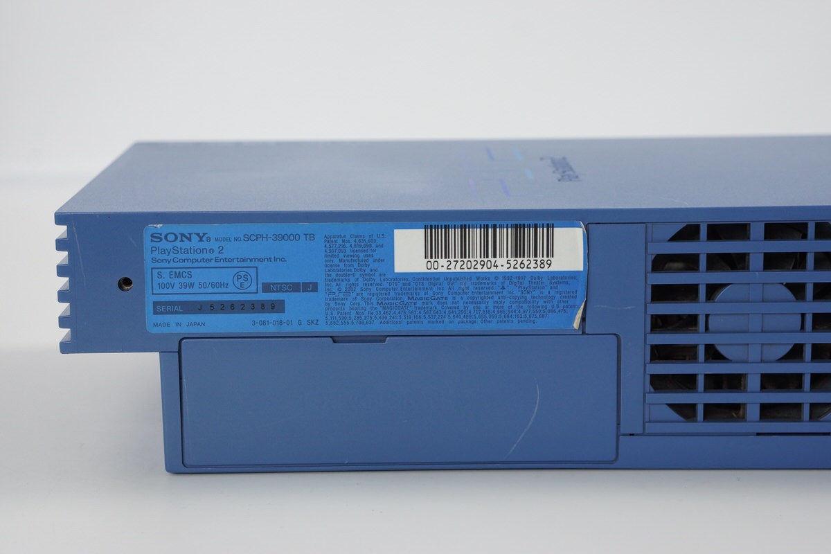 PS2 Console SCPH-39000TB Toys Blue Tested system Made in japan